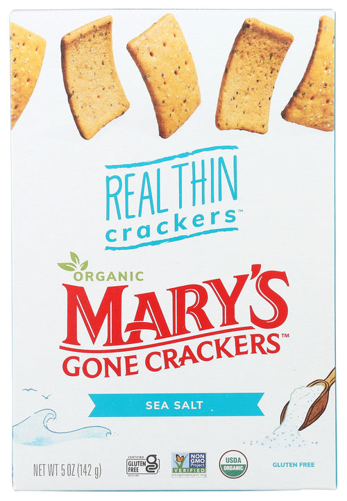 Mary's Gone Crackers Real Thin Crackers, Sea Salt, Organic, 5 oz