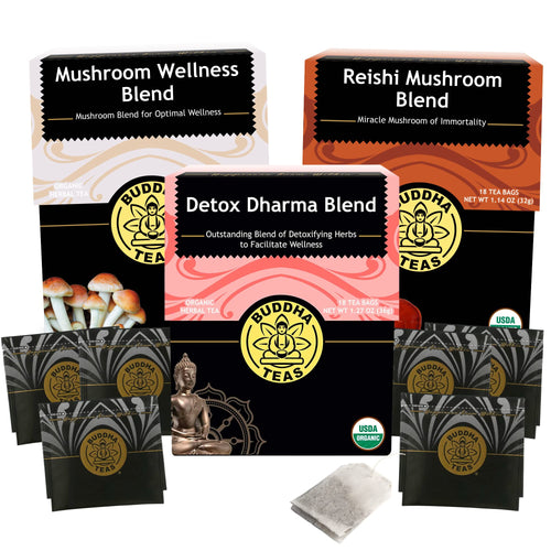 Detox Tea Variety Pack Bundle, 18 Bleach-Free Tea Bags per Box (3 Boxes)
