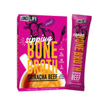LonoLife Sriracha Beef Bone Broth Powder Mix, 4 Stick Packs