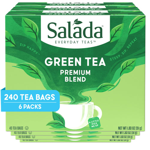 Salada Classic Green Tea, 40 Individually Wrapped Tea Bags (Pack of 6)