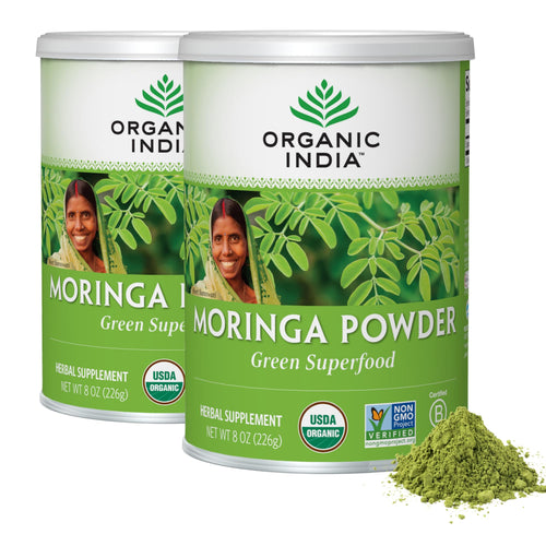 Organic India Moringa Powder, 8 oz (Pack of 2)