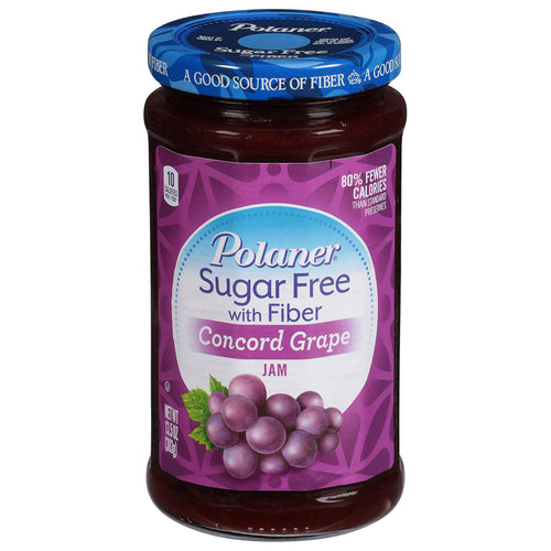 Polaner Sugar Free Grape Jam with Fiber, 13.5 oz