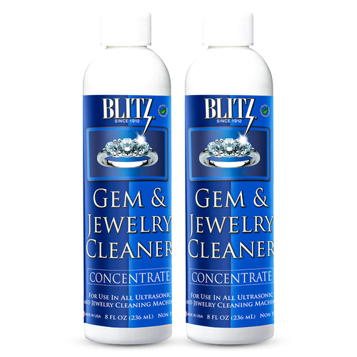 Blitz Gem & Jewelry Cleaner Concentrate for Ultrasonic Machines, 8 oz (Pack of 2)