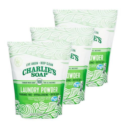 Charlie's Soap Laundry Powder, 100 Loads (Pack of 3)