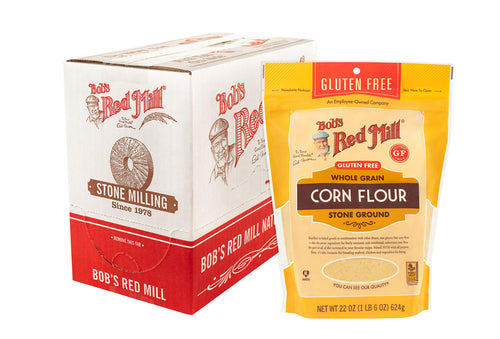 Bob's Red Mill Gluten-Free Corn Flour, 22 oz (Pack of 4)