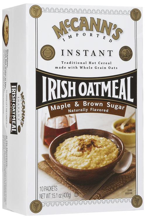 McCann's Instant Irish Oatmeal, Maple Brown Sugar, 15.1 oz (10 Count)