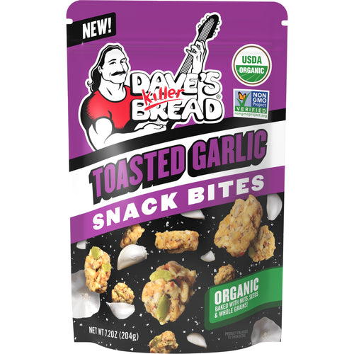 Dave's Killer Bread Toasted Garlic Organic Snack Bites, 7.2 oz