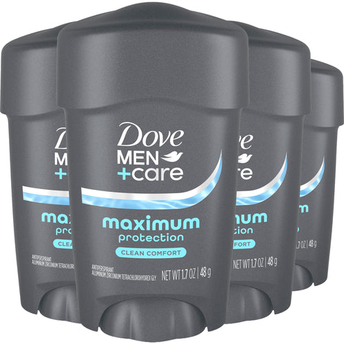 Dove Men+Care Clinical Antiperspirant, Clean Comfort, 1.7 oz (Pack of 4)