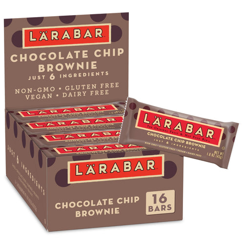 Larabar Chocolate Chip Brownie Fruit & Nut Bars, 16 Count