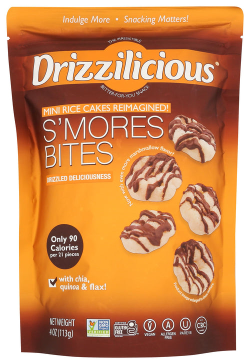 Drizzilicious S'mores Bites Mini Rice Cakes, 4 oz