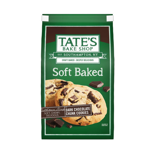 Tate's Bake Shop Soft Baked Dark Chocolate Chunk Cookies, 8 oz