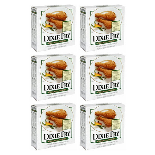 Dixie Fry Original Recipe Coating Mix, 10 oz (Pack of 6)