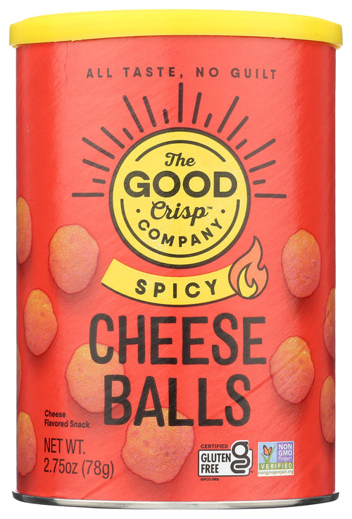 The Good Crisp Company Spicy Cheese Balls, 2.75 oz