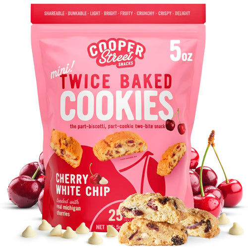 Cooper Street Bakery White Chunk Michigan Cherry Cookies, 5 oz