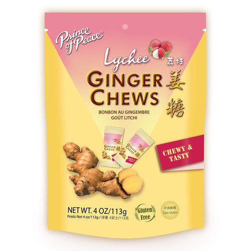 Prince of Peace Lychee Ginger Chews, 4 oz
