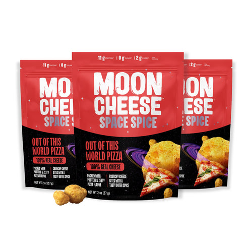 Moon Cheese Out of this World Pizza Cheese Bites, 2 oz (Pack of 3)