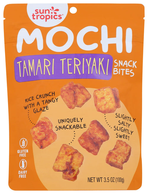 Sun Tropics Tamari Teriyaki Mochi Snack Bites, 3.5 oz