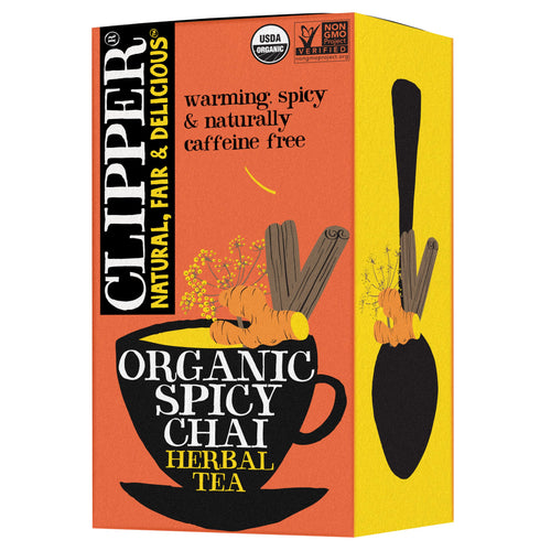 Clipper Organic Spicy Chai Herbal Tea, 20 Tea Bags