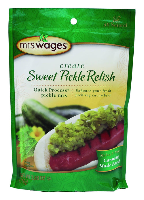 Mrs. Wages Quick Process Sweet Pickle Relish Mix, 3.88 oz