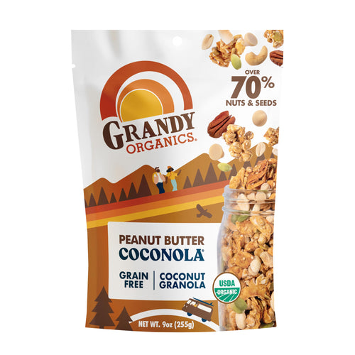 Grandy Organics Coconola Peanut Butter, Organic, 9 oz