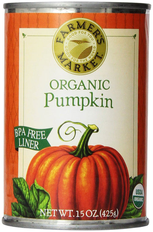Farmer's Market Foods Organic Canned Pumpkin, 15 oz