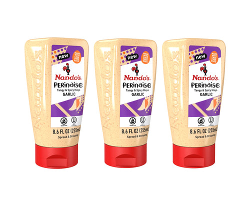 Nando's Garlic Mayo PERinaise Flavored Mayonnaise Spread & Dressing (Pack of 3)