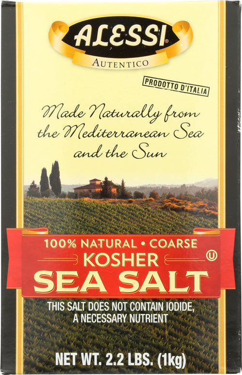 Alessi Kosher Sea Salt, 36.79 oz