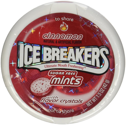 Ice Breakers Cinnamon Mints Tins, 8 Count