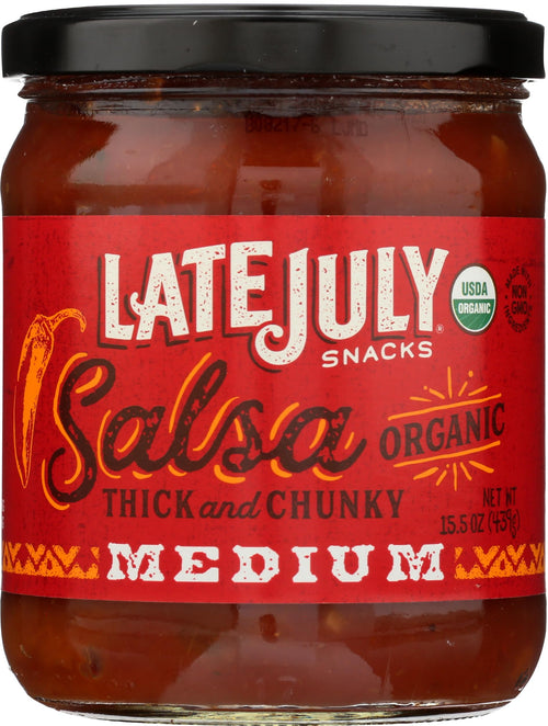 Late July Organic Thick and Chunky Medium Salsa, 15.5 oz