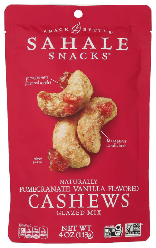 Sahale Snacks Glazed Mix, Pomegranate & Vanilla, 4 oz