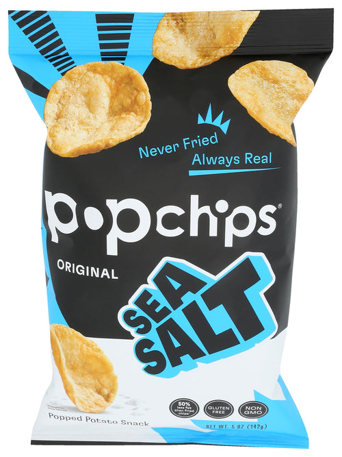 Popchips Potato Chips, Sea Salt, 5 oz