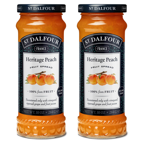 St. Dalfour Heritage Peach Fruit Spread, 10 oz (Pack of 2)
