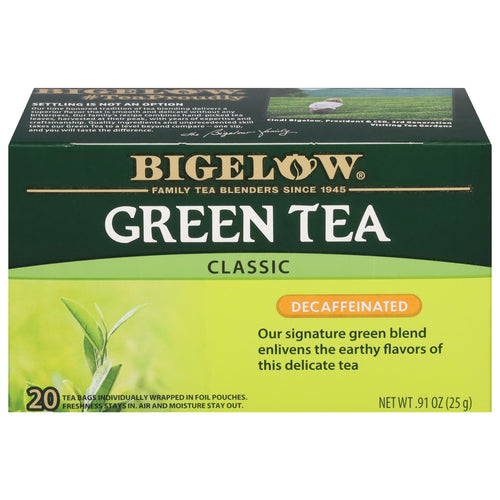 Bigelow Classic Green Tea, Decaffeinated, 20 Count