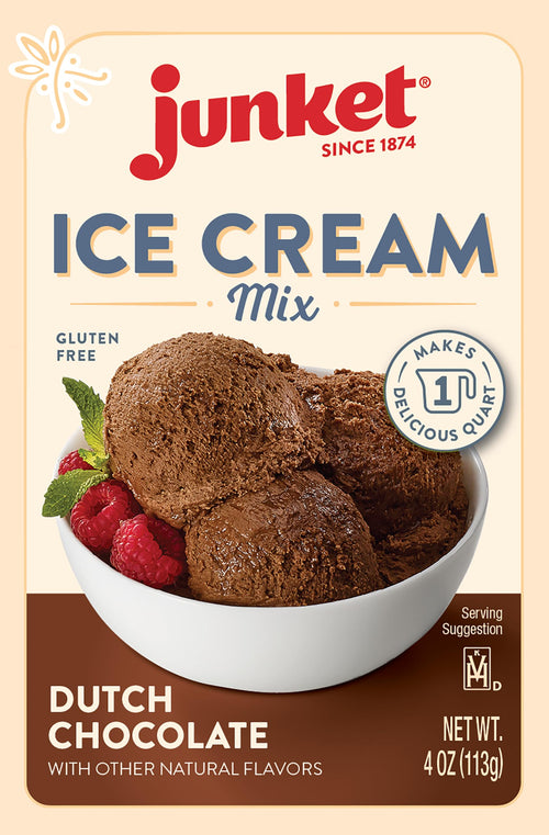 Junket Dutch Chocolate Ice Cream Mix, 4 oz