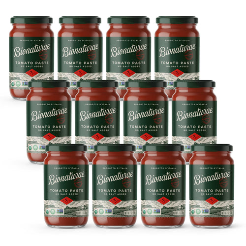 Bionaturae Organic No Salt Tomato Paste, 7 oz (Pack of 12)