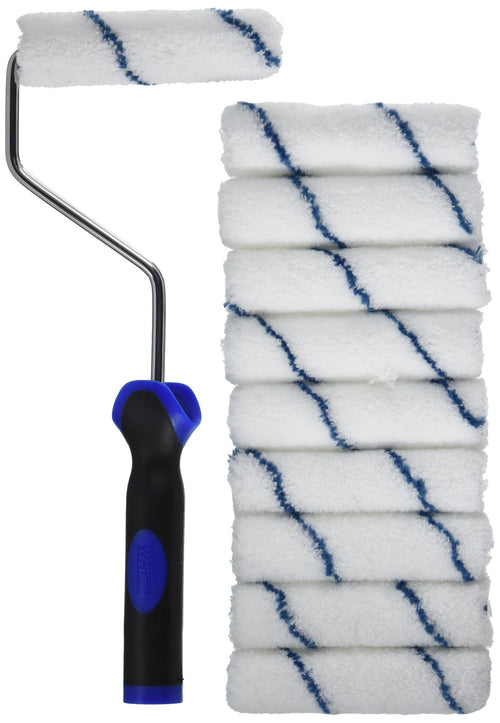Whizz Xtrasorb 4 Inch Microfiber Mini Roller, 3/8 Inch Nap (Pack of 10)