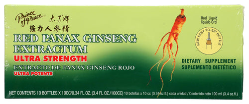 Prince of Peace Red Panax Ginseng Extractum, 3.4 oz (Pack of 10)