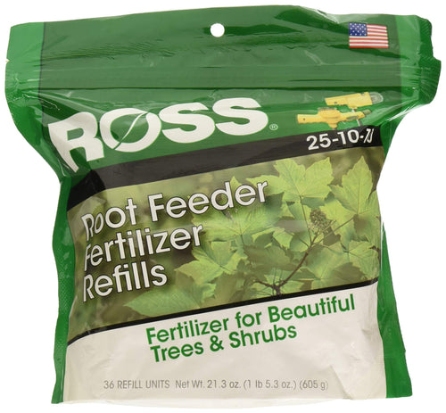 Ross Root Feeder Fertilizer Refills for Trees and Shrubs, 36 Count