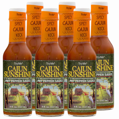 Try Me Cajun Hot Pepper Sauce, 5 oz (Pack of 6)