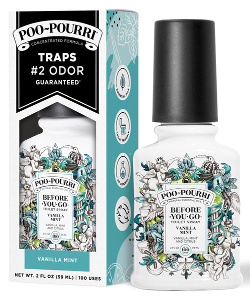 Poo-Pourri Before-You-Go Toilet Spray, Vanilla Mint, 2 fl oz