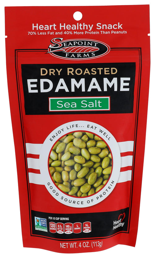 Seapoint Farms Low Sodium Roasted Dried Edamame, 4 oz