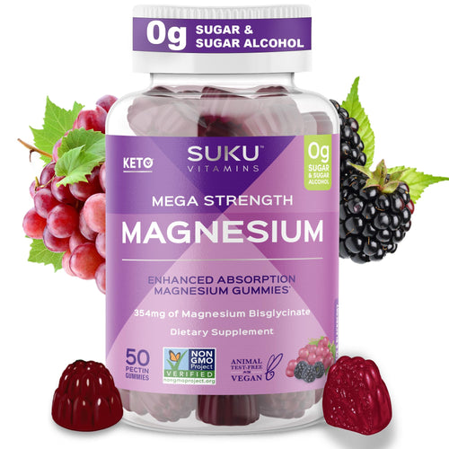 Suku Magnesium Bisglycinate Gummies, 354 mg
