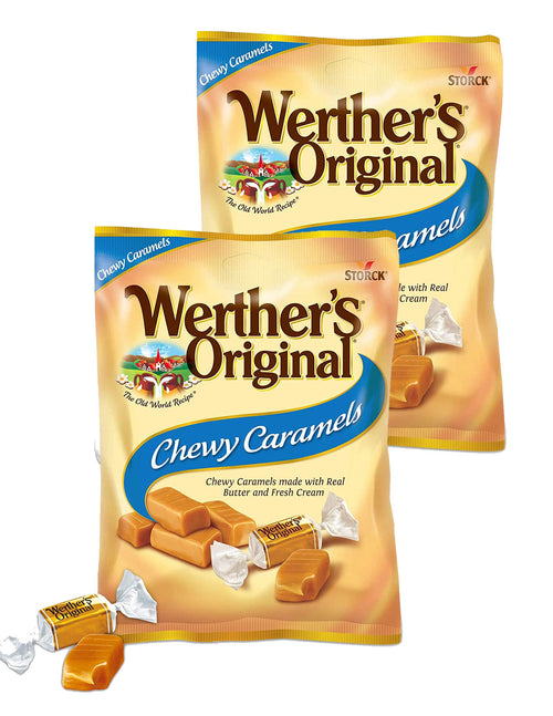 Werther's Original Chewy Caramels, 2.4 oz (Pack of 2)
