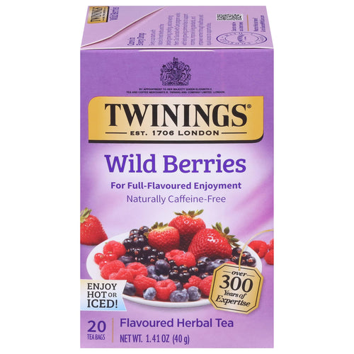 Twinings Wild Berries Herbal Tea, 20 Count