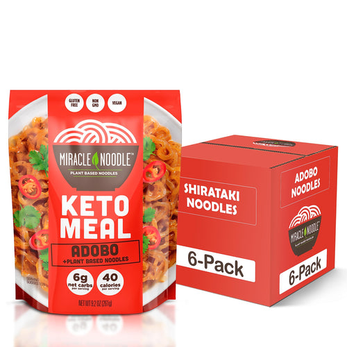 Miracle Noodle Ready to Eat Adobo Pasta, 9.2 oz (Pack of 6)