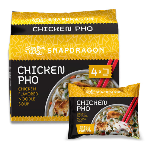 Snapdragon Chicken Pho Instant Noodle Packets, 2.1 oz (Pack of 4)