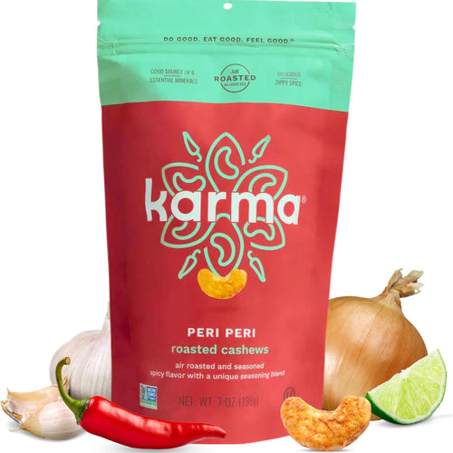 Karma Nuts Peri Peri Air Roasted Whole Cashews, 7 oz