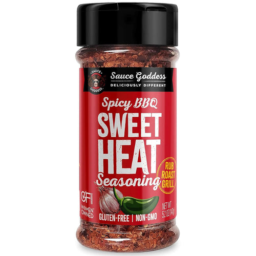 Sauce Goddess Spicy BBQ Sweet Heat Spice Shaker, 5.2 oz