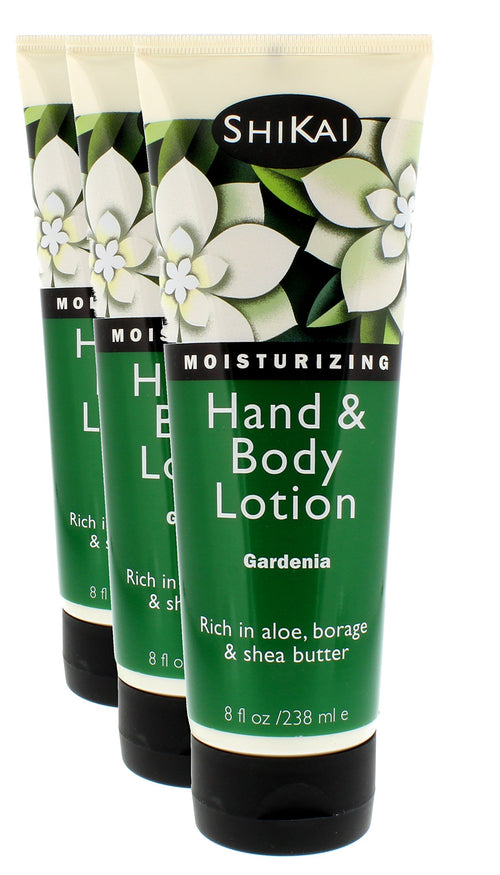 ShiKai Gardenia Hand & Body Lotion, 8 oz (Pack of 3)