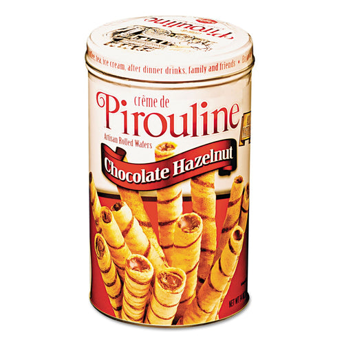 De Beukelaer Pirouline Chocolate Hazelnut Rolled Wafers, 14 oz